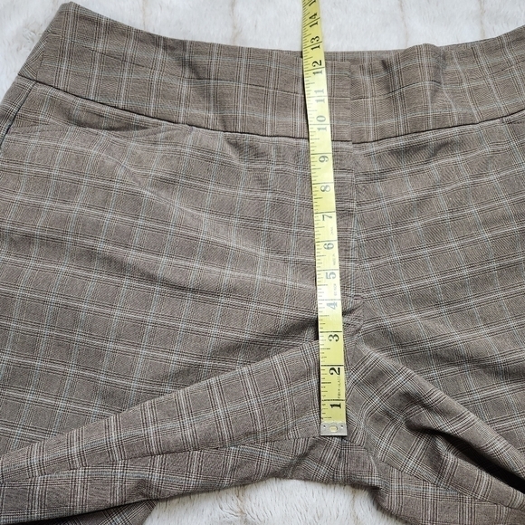 Dressy Bermuda shorts  High waist Plaid Knee length LANE BRYANT - Picture 12 of 14